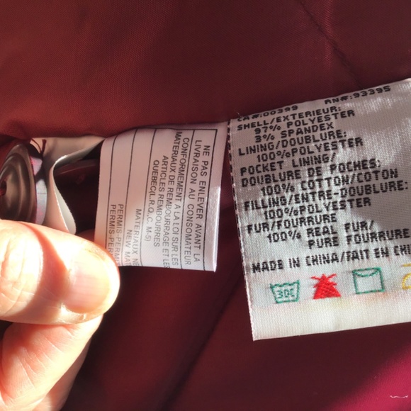 SEQUENCE Women’s burgundy parka/removable hood - Picture 13 of 14